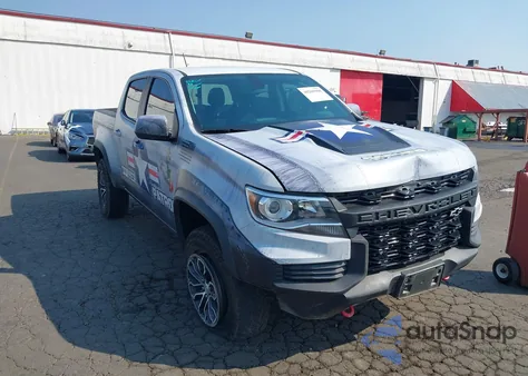 2022 Chevrolet Colorado 4Wd Short Box Zr2 z USA, uszkodzony, nr VIN 1GCGTEENXN1327983